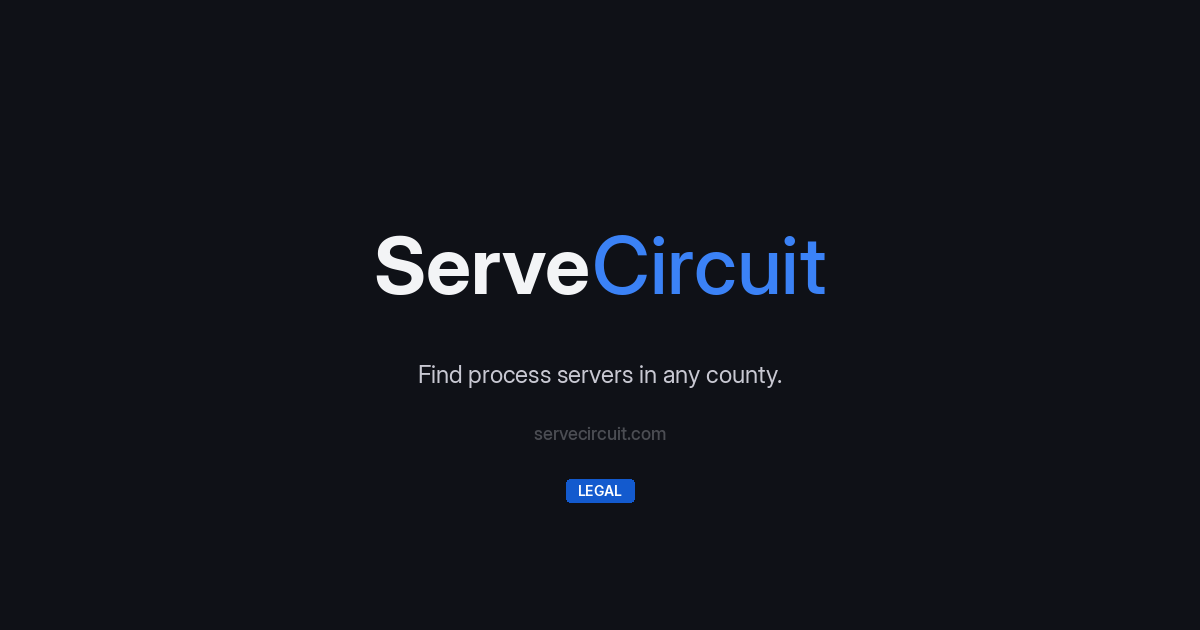 Find Process Servers Near You (2026) | ServeCircuit