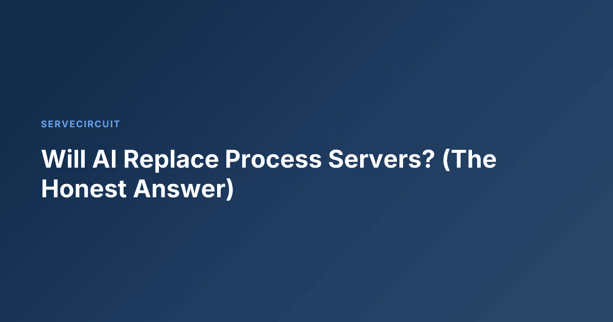 Will AI Replace Process Servers? (The Honest Answer)